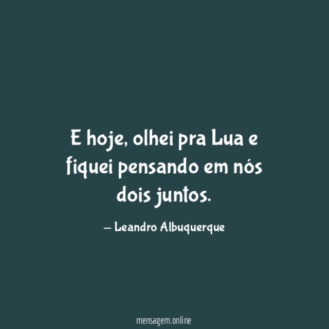 E hoje