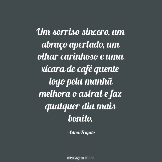 Um sorriso sincero