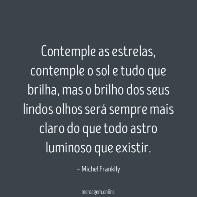 Contemple as estrelas