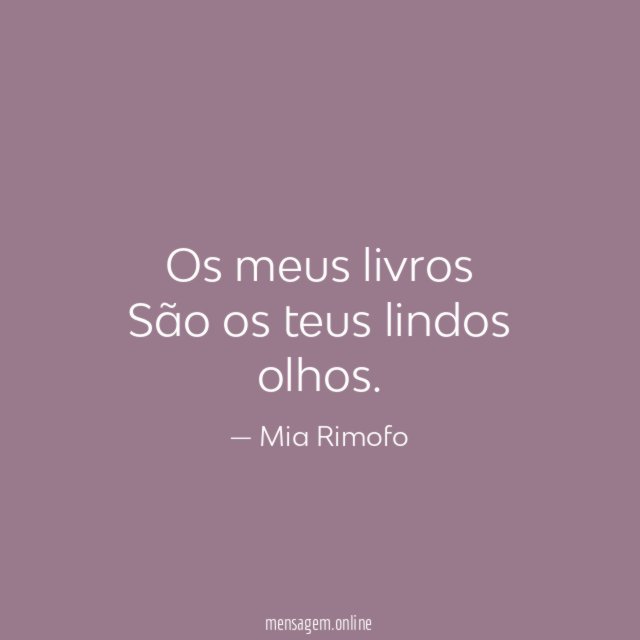 Os meus livros São os teus lindos olhos