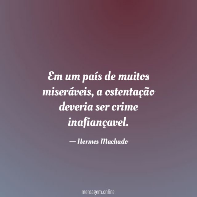 Em um país de muitos miseráveis