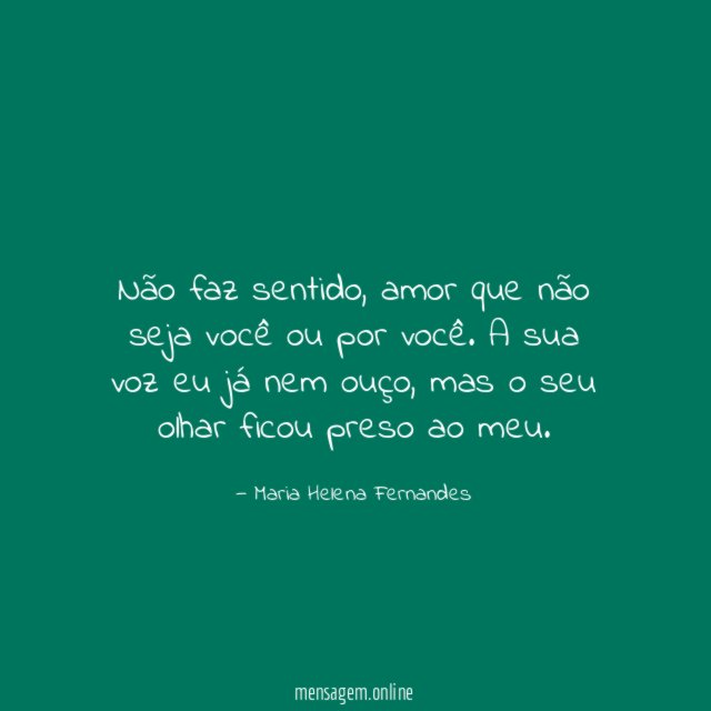 Não faz sentido