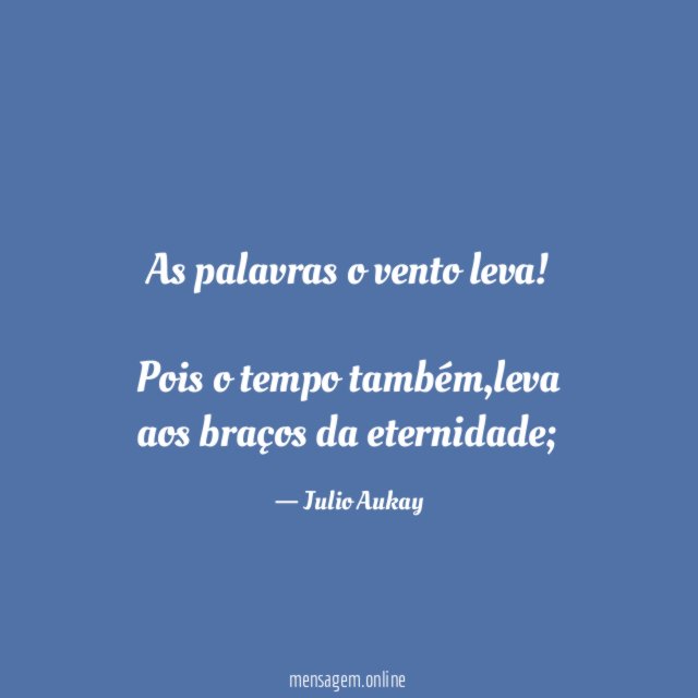 As palavras o vento leva