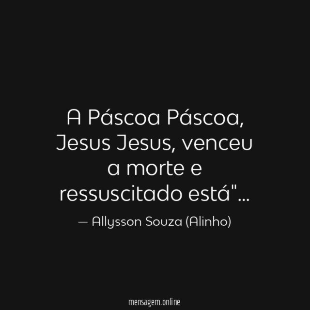 A Páscoa Páscoa