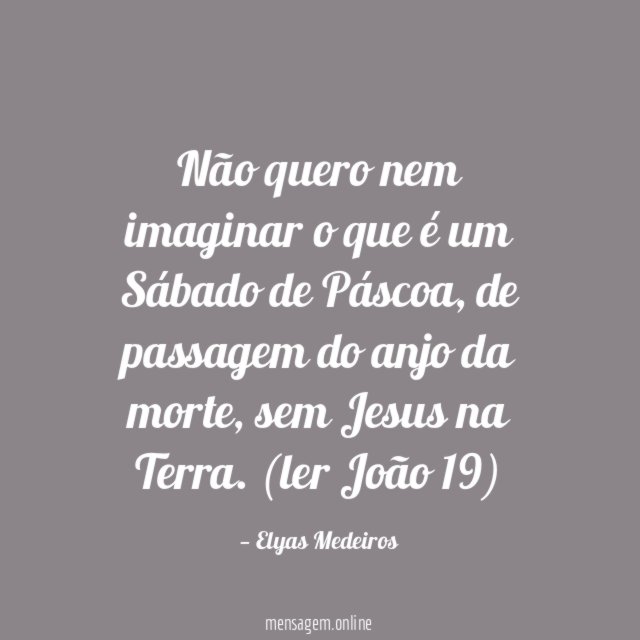 Não quero nem imaginar o que é um