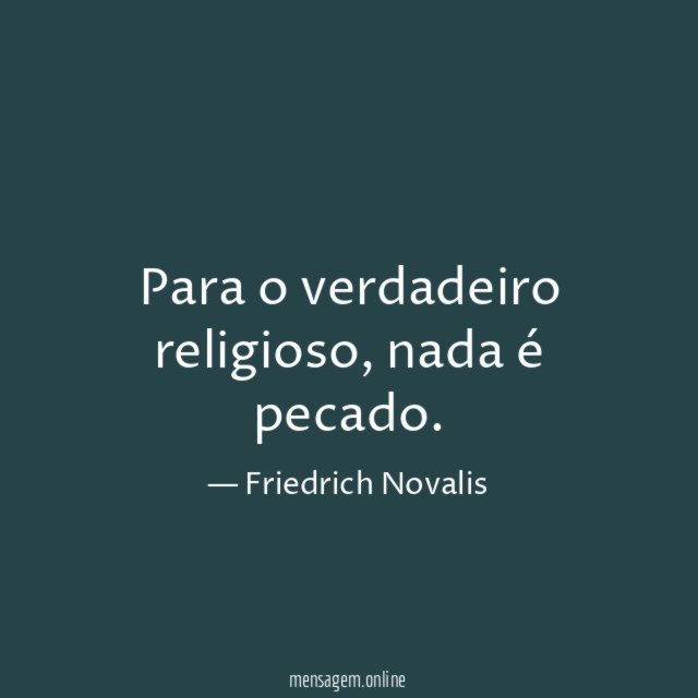 Para o verdadeiro religioso