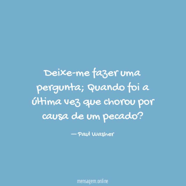 Deixe-me fazer uma pergunta