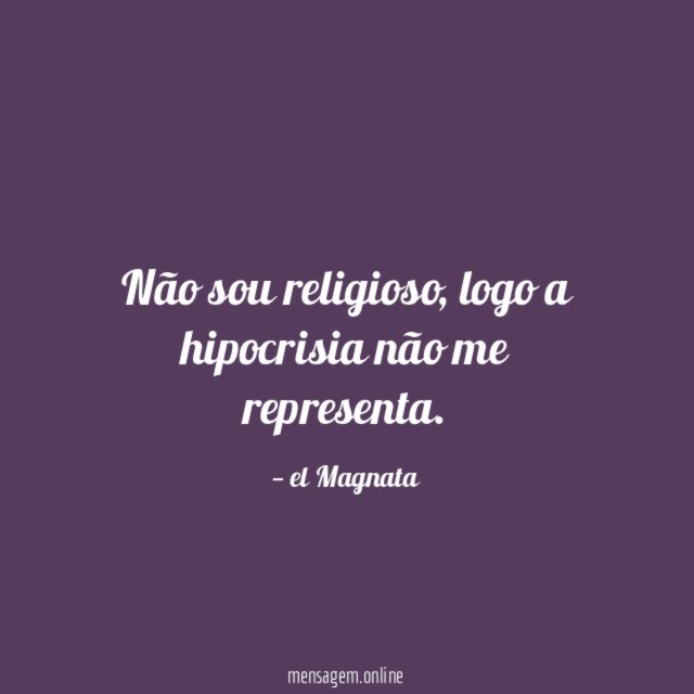 Não sou religioso