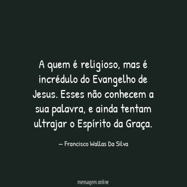 A quem é religioso