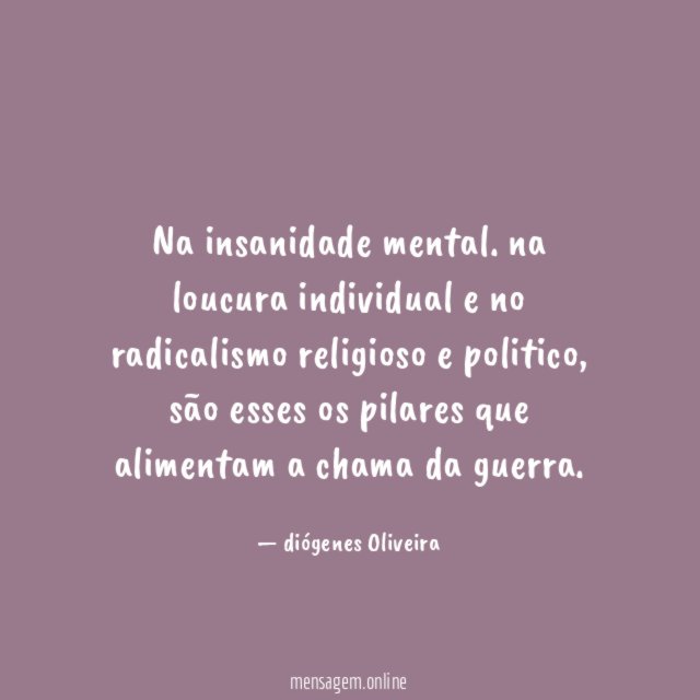 Na insanidade mental
