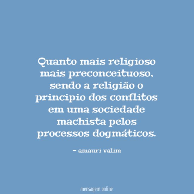 Quanto mais religioso mais preconceituoso