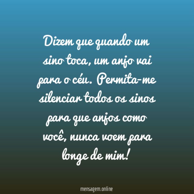 Dizem que quando um sino toca