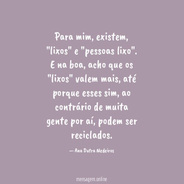 Para mim