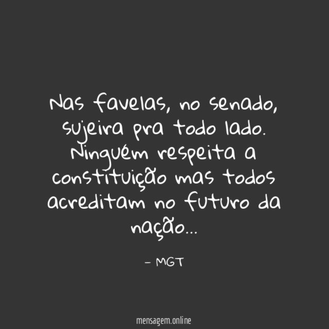 Nas favelas