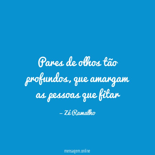 Pares de olhos tão profundos