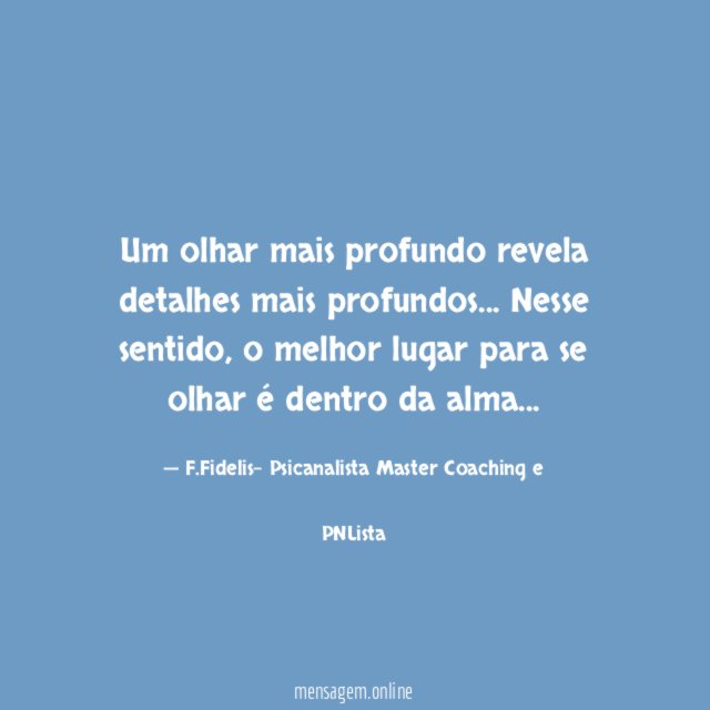 Um olhar mais profundo revela detalhes mais profundos