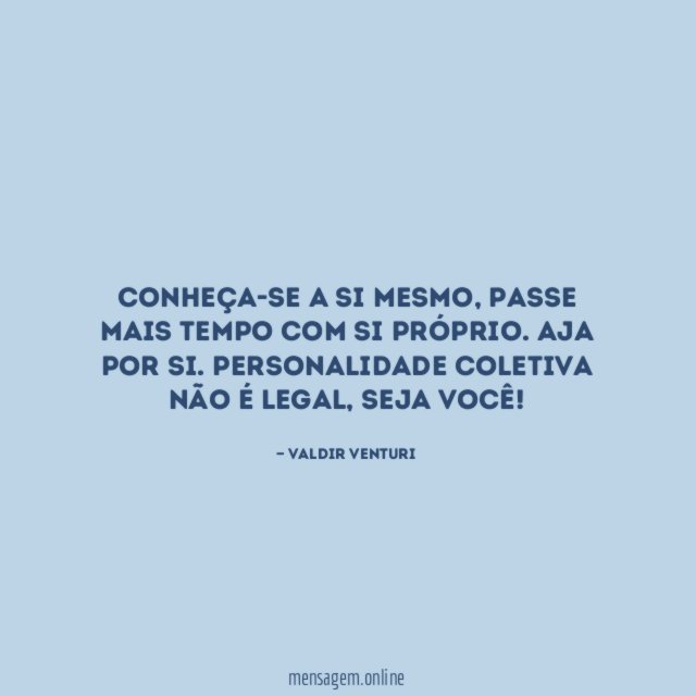 Conheça-se a si mesmo