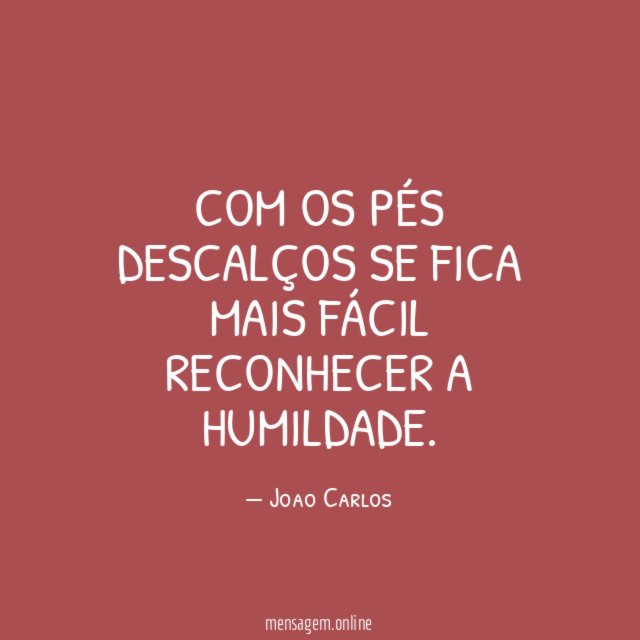 Com os pés descalços se fica mais fácil