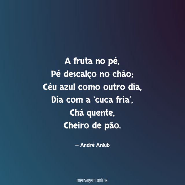 A fruta no pé