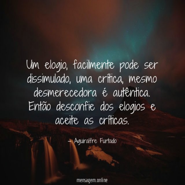 Um elogio