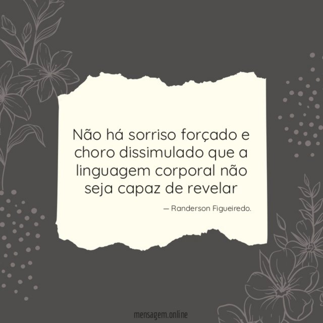 Não há sorriso forçado e choro dissimulado que