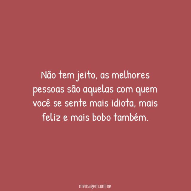 Não tem jeito