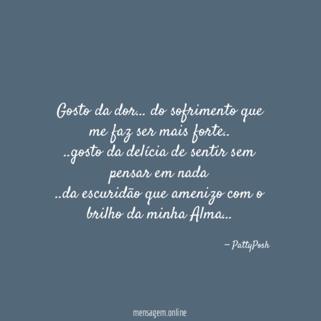 gosto da dor