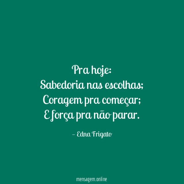 Pra hoje