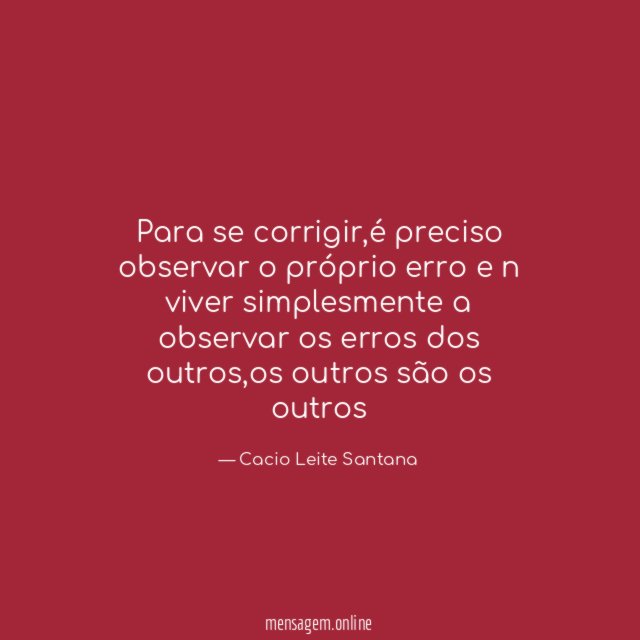 Para se corrigir