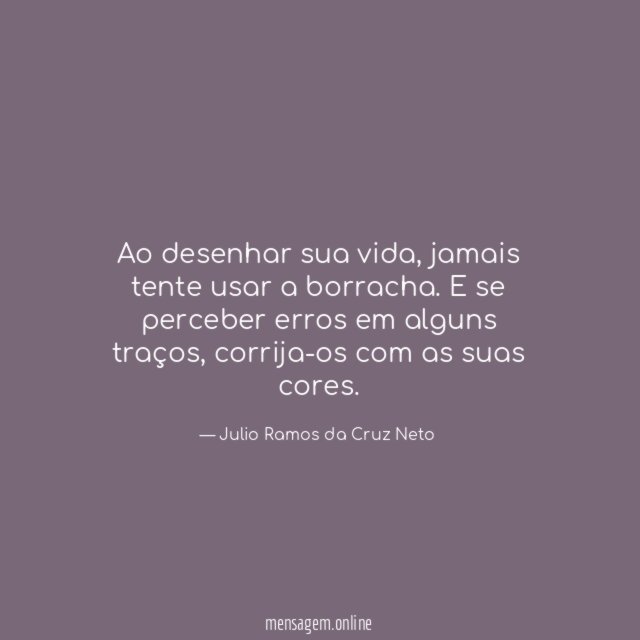 Ao desenhar sua vida