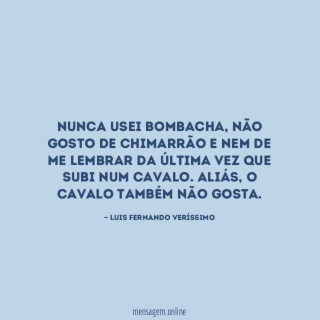 Nunca usei bombacha