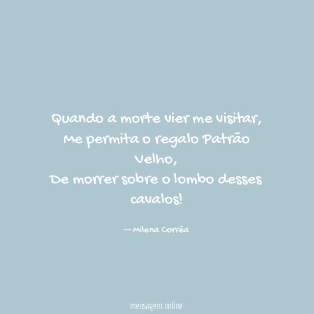 Quando a morte vier me visitar