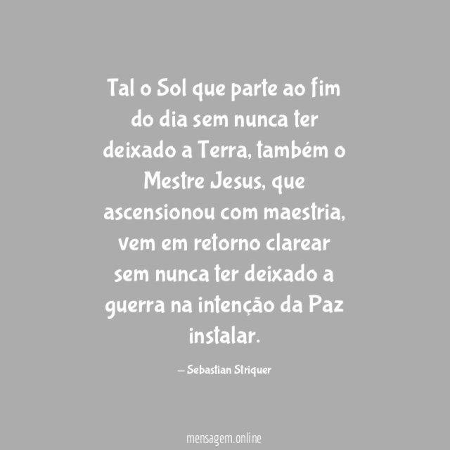 Tal o Sol que parte ao fim do