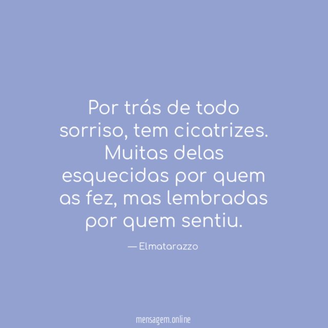 Por trás de todo sorriso