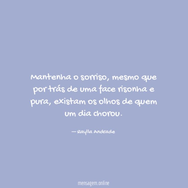 Mantenha o sorriso