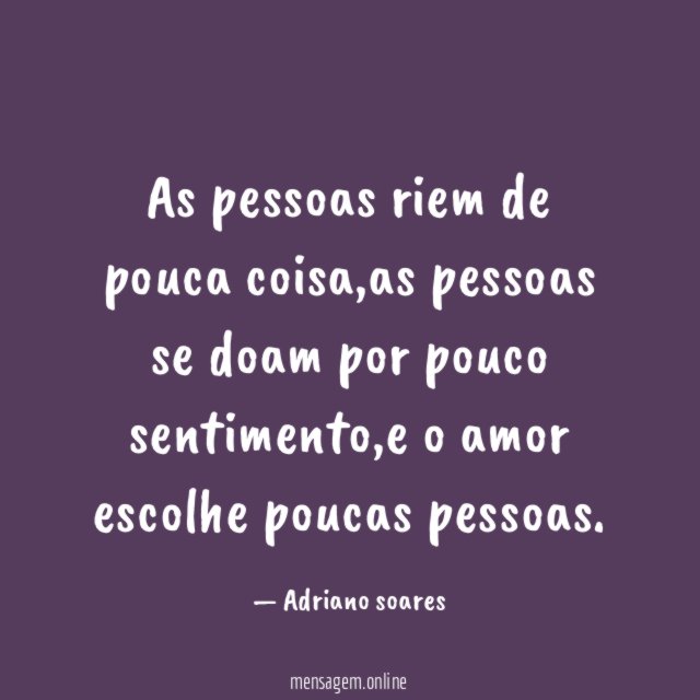 As pessoas riem de pouca coisa