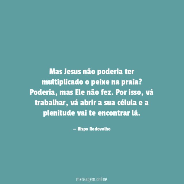 Mas Jesus não poderia ter multiplicado o peixe na praia