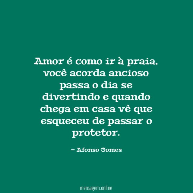 Amor é como ir à praia