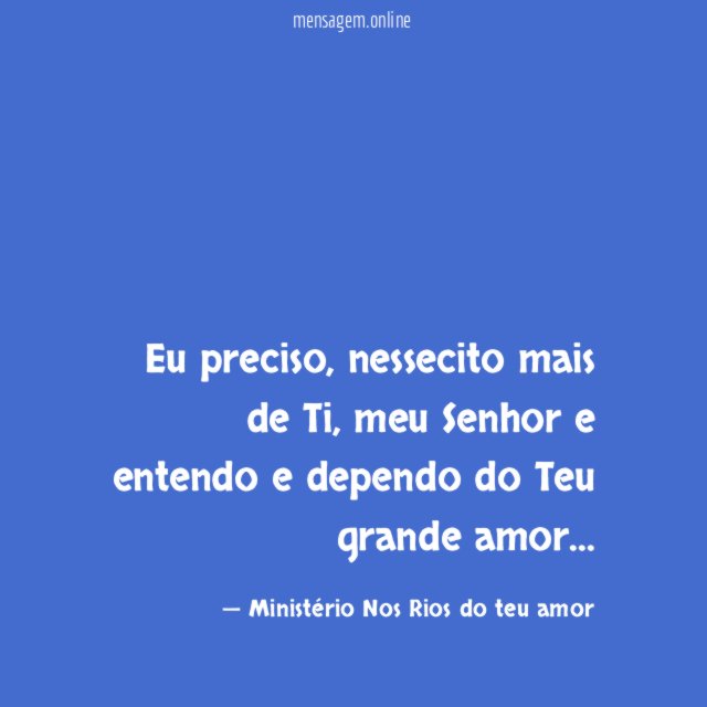 Eu preciso