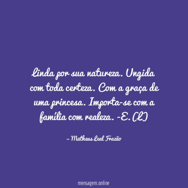 Linda por sua natureza