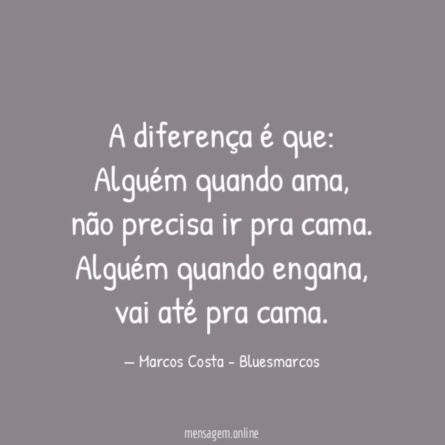 A diferença é que