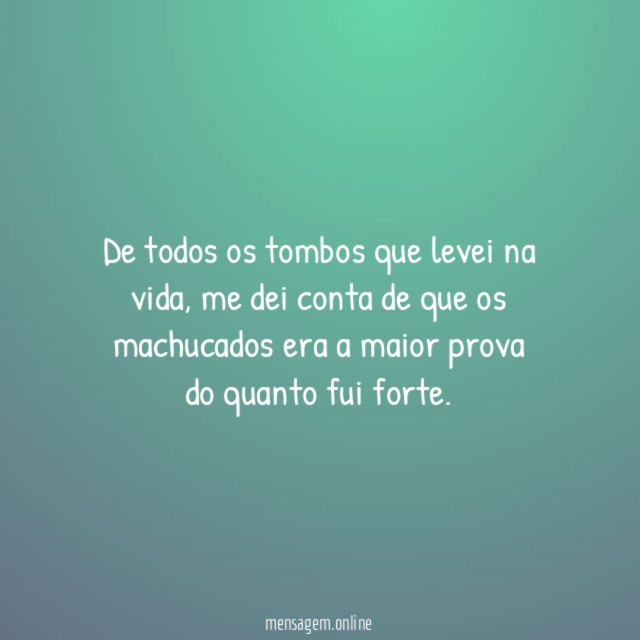 De todos os tombos que levei na vida