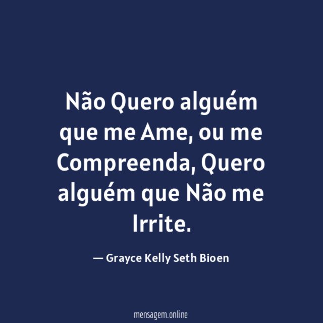 Não Quero alguém que me Ame