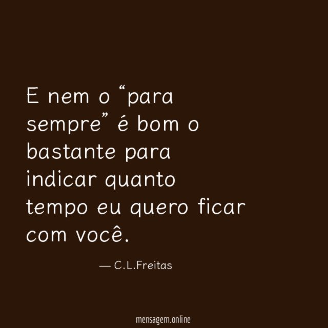 E nem o “para sempre” é bom