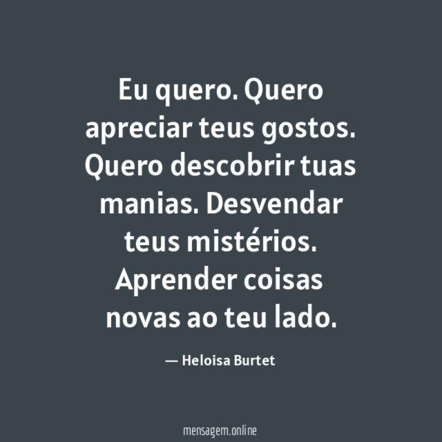 Eu quero