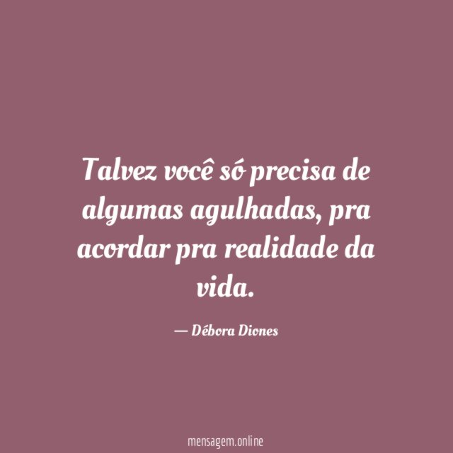 Talvez você só precisa de algumas agulhadas