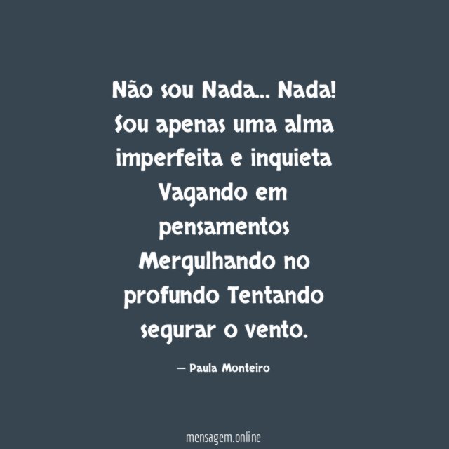 Não sou Nada
