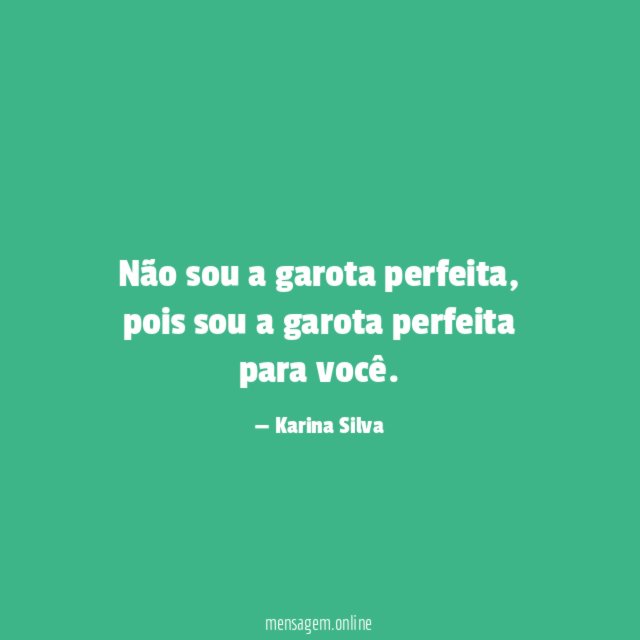 Não sou a garota perfeita