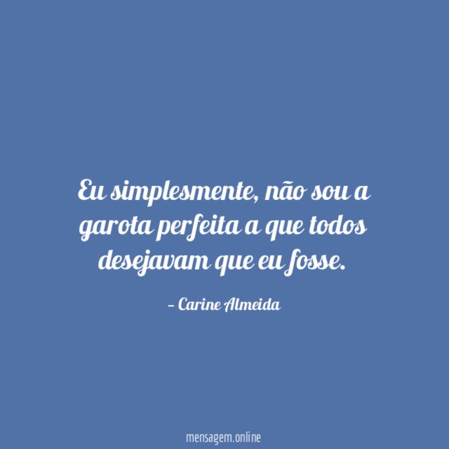 Eu simplesmente