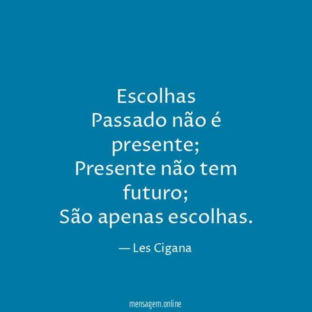 Escolhas